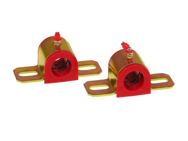 Prothane - Prothane Universal Greasable Sway Bar Bushings - 1 1/16in - Type B Bracket - Red