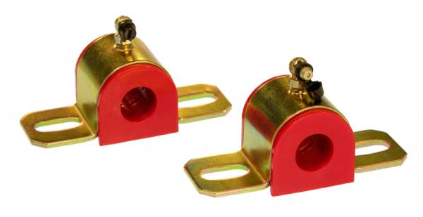 Prothane - Prothane Universal 90 Deg Greasable Sway Bar Bushings - 13/16in - Type B Bracket - Red