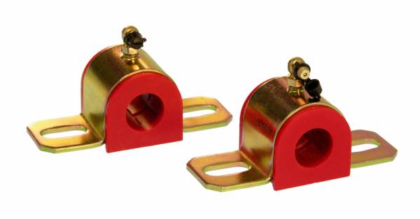 Prothane - Prothane Universal 90 Deg Greasable Sway Bar Bushings - 7/8in - Type B Bracket - Red