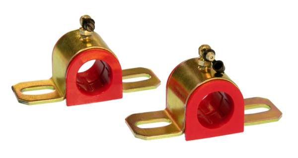 Prothane - Prothane Universal 90 Deg Greasable Sway Bar Bushings - 1 1/8in - Type B Bracket - Red