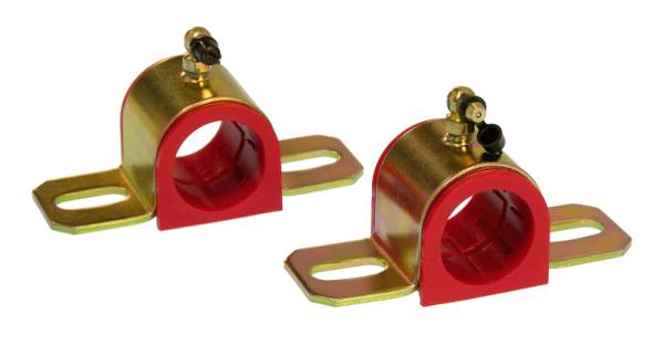 Prothane - Prothane Universal 90 Deg Greasable Sway Bar Bushings - 1 5/16in - Type B Bracket - Red