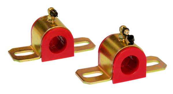 Prothane - Prothane Universal 90 Deg Greasable Sway Bar Bushings - 25MM - Type B Bracket - Red