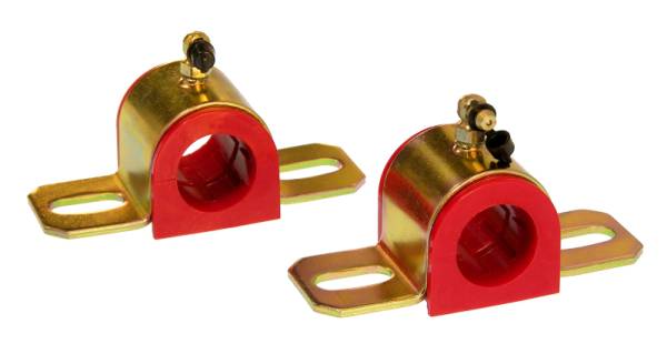 Prothane - Prothane Universal 90 Deg Greasable Sway Bar Bushings - 28MM - Type B Bracket - Red