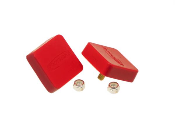 Prothane - Prothane Universal Bump Stop 5/8X2X2 Sqr w/ Ctr Stud - Red