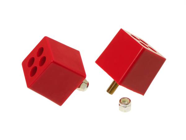 Prothane - Prothane Universal Bump Stop 2X2X2 W 3/8in Stud - Red