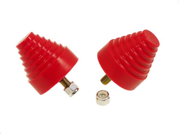 Prothane - Prothane Universal Bump Stop 2-1/4X2-1/4 Cone w/Stp - Red