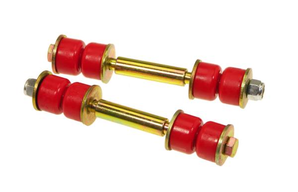 Prothane - Prothane Universal End Link Set - 3 3/4in Mounting Length - Red