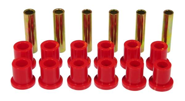 Prothane - Prothane 73-79 Ford F100/150 4wd Rear Spring & Shackle Bushings - Red