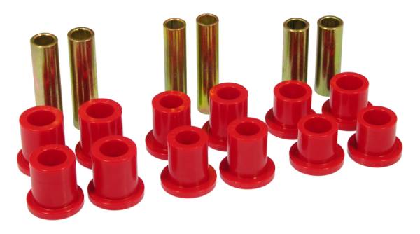 Prothane - Prothane 73-79 Ford F350 2wd Rear Leaf Spring Bushings - Red