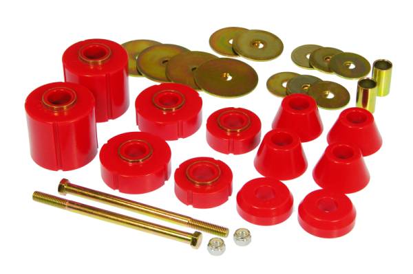 Prothane - Prothane 67-72 GM Body Mount 12 Bushing Kit - Red