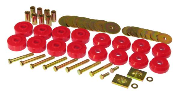 Prothane - Prothane 59-64 Chevy Impala / Belair Body Mount Kit - Red