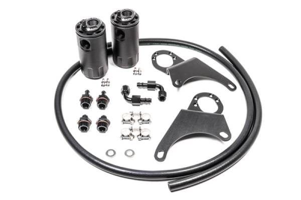 Radium Engineering - Radium Engineering Mitsubishi Evo 8-9 Dual Catch Can Kit Fluid Lock