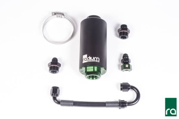 Radium Engineering - Radium Engineering Porsche 996/997.1 AWD Fuel Filter Kit w/ 10 Micron Stainless Filter