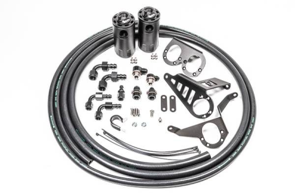 Radium Engineering - Dual Catch Can Kit, MK4 Supra, Fluid Lock / 1994-2002 Toyota Supra (all versions)