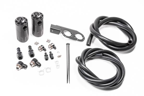 Radium Engineering - Radium Engineering Dual Catch Can Kit Nissan Z33 V35 VQ35DE/HR Fluid Lock