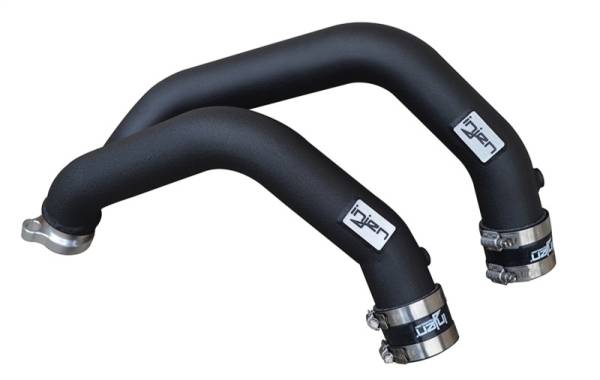 Injen - Injen 15-16 BMW M3(F80)/M4 (F82/83) 3.0L L6 Twin Turbo 2PC Aluminum Int. Charge Pipe - Wrinkle Black