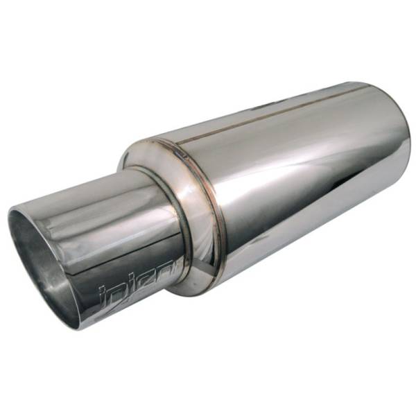 Injen - Injen 2 3/8 Universal Muffler w/Stainless Steel resonated rolled tip (Injen embossed logo)