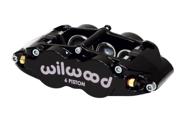 Wilwood - Wilwood Caliper-Narrow Superlite 6R-RH - Black 1.62/1.12/1.12in Pistons 1.25in Disc