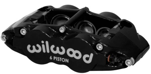 Wilwood - Wilwood Caliper-Narrow Superlite 6R-RH - Black 1.62/1.12/1.12in Pistons 1.10in Disc