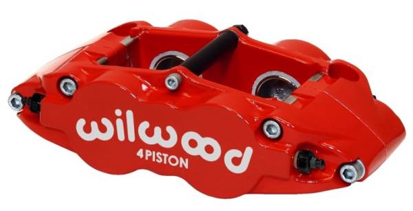 Wilwood - Wilwood Caliper-Narrow Superlite 4R - Red 1.12/1.12in Pistons 1.10in Disc