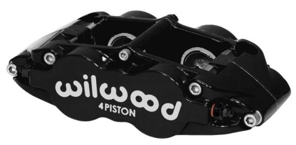 Wilwood - Wilwood Caliper-Narrow Superlite 4R - Black 1.12/1.12in Pistons 0.81in Disc