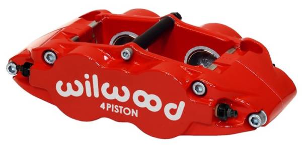 Wilwood - Wilwood Caliper-Narrow Superlite 4R - Red 1.12/1.12in Pistons 0.81in Disc