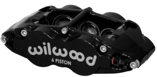 Wilwood - Wilwood Caliper-Narrow Superlite 6R-RH - Black 1.38/1.12/1.12in Pistons 1.10in Disc