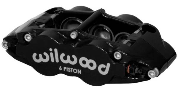 Wilwood - Wilwood Caliper-Narrow Superlite 6R-LH - Black 1.38/1.12/1.12in Pistons 1.10in Disc