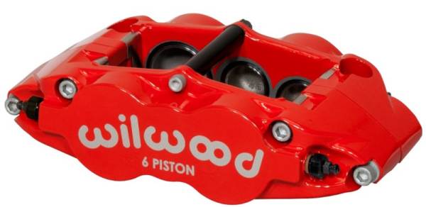 Wilwood - Wilwood Caliper-Narrow Superlite 6R-LH - Red 1.38/1.12/1.12in Pistons 1.10in Disc