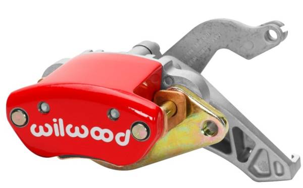 Wilwood - Wilwood Caliper-MC4 Mechanical-R/H - Red w/ Logo 1.19in Piston .81in Disc