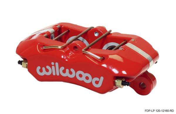 Wilwood - Wilwood Caliper-Dynapro Low-Profile 5.25in Mount - Red 1.12in Pistons .81in Disc