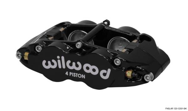 Wilwood - Wilwood Caliper-Narrow Superlite 4R - Black 1.75/1.75in Pistons 1.25in Disc