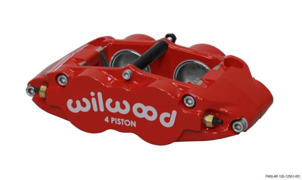 Wilwood - Wilwood Caliper-Narrow Superlite 4R - Red 1.75/1.75in Pistons 1.25in Disc