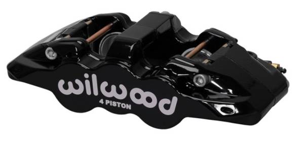 Wilwood - Wilwood Caliper-Aero4-R/H - Black 1.62/1.38in Pistons 1.25in Disc