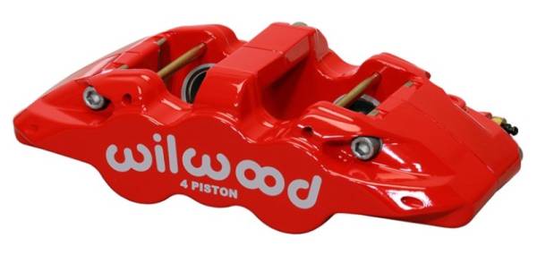 Wilwood - Wilwood Caliper-Aero4-R/H - Red 1.88/1.62in Pistons 1.25in Disc