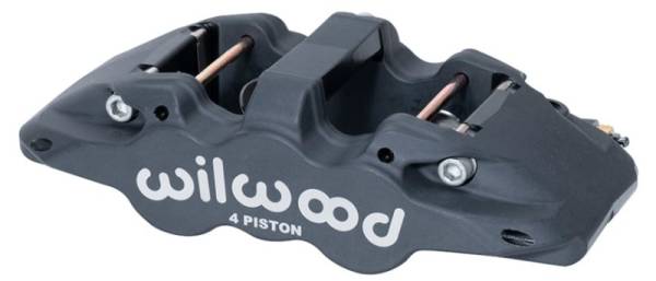 Wilwood - Wilwood Caliper-Aero4-R/H - Black Anodize 1.88/1.62in Pistons 1.25in Disc