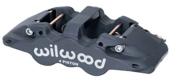 Wilwood - Wilwood Caliper-Aero4-L/H - Black Anodize 1.88/1.62in Pistons 1.25in Disc