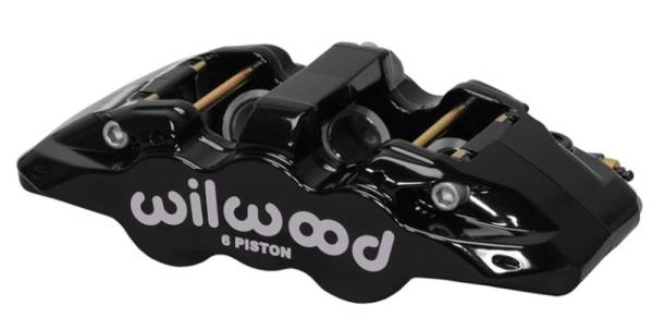 Wilwood - Wilwood Caliper-Aero6-R/H - Black 1.75/1.38/1.38in Pistons 1.25in Disc