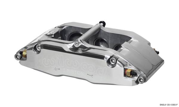 Wilwood - Wilwood Caliper-BNSL6-RH-Polished 1.62/1.12/1.12in Pistons 1.10in Disc