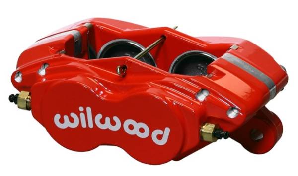 Wilwood - Wilwood Caliper-Forged Dynalite-M-Red 1.75in Pistons .81in Disc