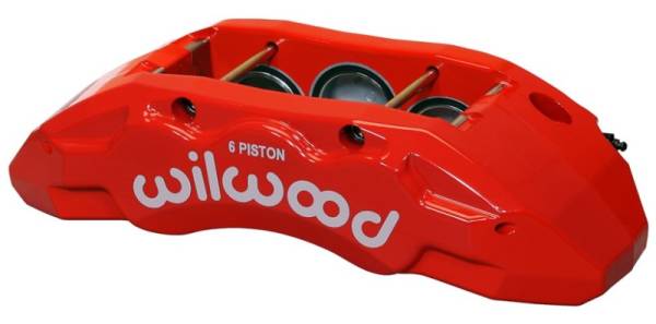 Wilwood - Wilwood Caliper-TX6R- L/H - Red 2.00/1.88/1.88in Pistons 1.50in Disc