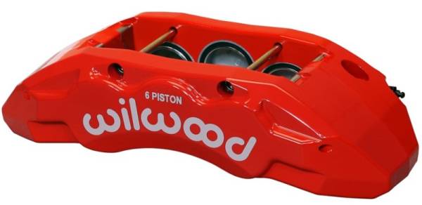 Wilwood - Wilwood Caliper-TX6R- L/H - Red 2.00/1.88/1.88in Pistons 1.38in Disc