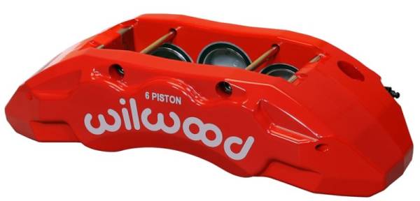 Wilwood - Wilwood Caliper-TX6R- R/H - Red 1.75/1.62/1.62in Pistons 1.38in Disc