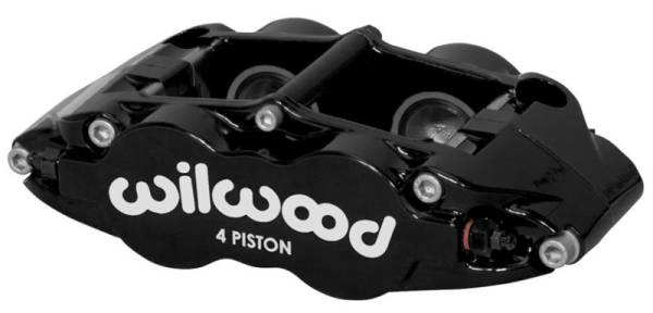 Wilwood - Wilwood Caliper Forged Narrow Superlite FNSL4R-DS Dust Seal 1.12/1.12 1.10in Rotor Width - Black