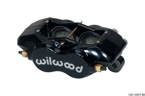 Wilwood - Wilwood Caliper-Forged DynaliteI w/Dust Seal-Black 1.75in Pistons .81in Disc