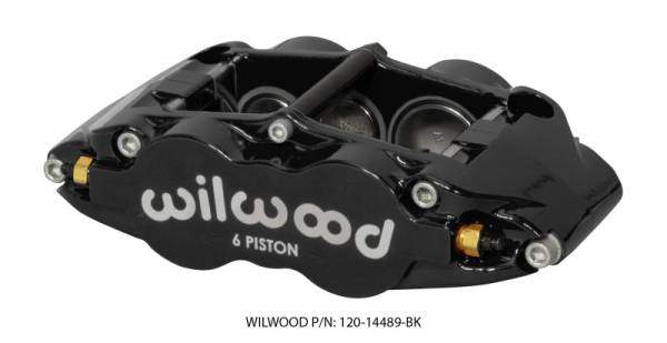 Wilwood - Wilwood Caliper Forged Narrow Superlite R/H FNSL6R-DS Dust Seal 1.62/1.12/1.12,1.25 Rotor - Black