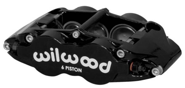 Wilwood - Wilwood Caliper Forged Narrow Superlite L/H FNSL6R-DS Dust Seal 1.62/1.12/1.12,1.25 Rotor - Black