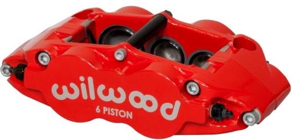 Wilwood - Wilwood Caliper-Forged Narrow Superlite 6R-L/H 1.75/1.25/1.25in Pistons 1.10in Rotor - Red