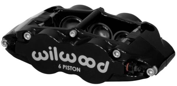 Wilwood - Wilwood Caliper-Forged Narrow Superlite 6R-R/H 1.75/1.25in/1.25in Pistons 1.25in Rotor - Black