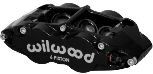 Wilwood - Wilwood Caliper-Forged Narrow Superlite 6R-L/H 1.75/1.25in/1.25in Pistons 1.25in Rotor - Black